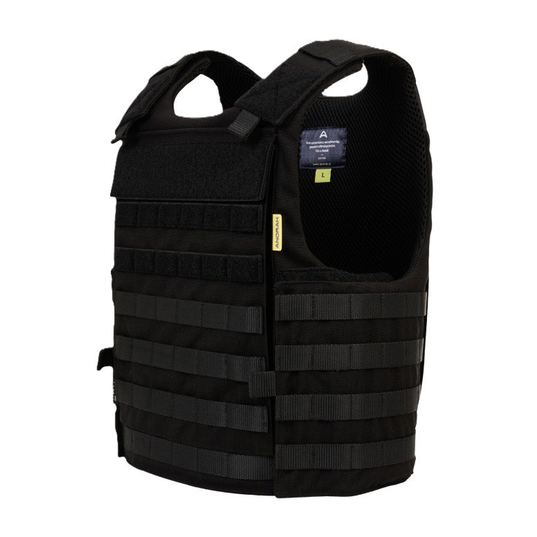 Anorak Tactical I Φορέας μαλακών αντιβαλλιστικών πάνελ & πλακών σκληρής θωράκισης, εξωτερικού τύπου, με σύστημα “PALS”, μαύρος