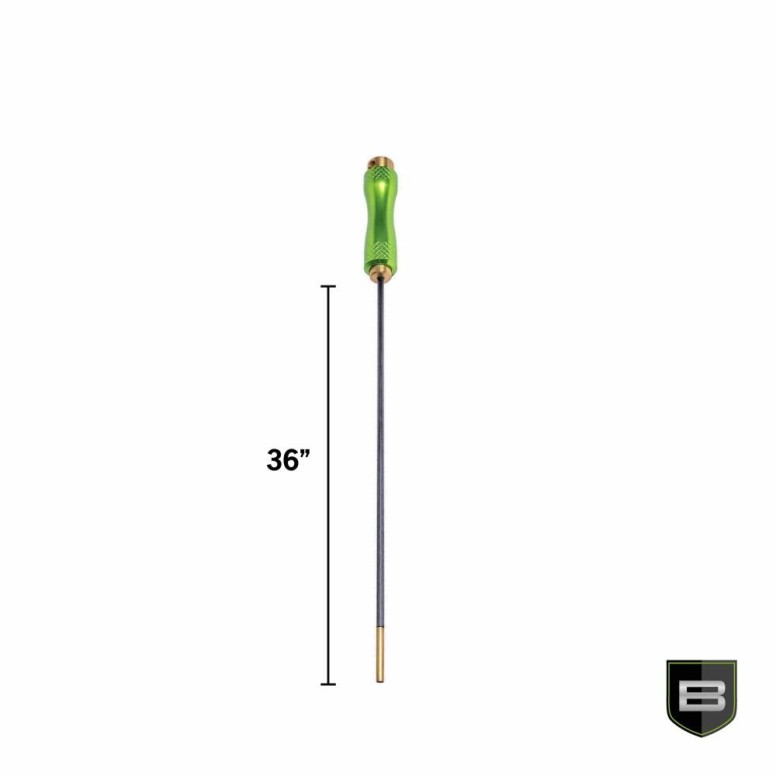 Breakthrough Clean Technologies 36" ράβδος καθαρισμού από ανθρακονήματα με περιστρεφόμενη, εργονομική λαβή αλουμινίου, διαμέτρημα 0,17 έως 0,22 & 4mm, 5-40 σπύρωμα, πολύχρωμο