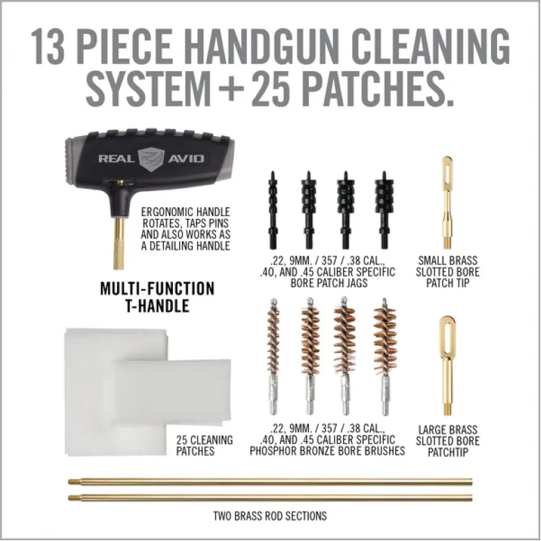 Κιτ Καθαρισμού Real Avid Gun Boss® Pro - Handgun Cleaning Kit