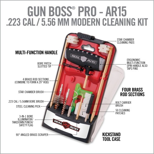 Κιτ Καθαρισμού Real Avid GUN BOSS PRO για AR15