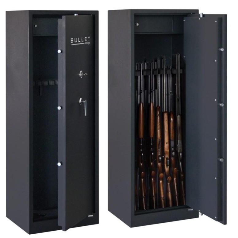 Gun Safe BULLET 10 / ET for 10 Weapons with Shelfs