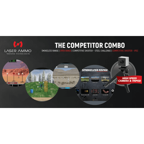 Laser Ammo Competitor Combo - Smokeless Range ® Simulator Combo Package with short throw throw camera