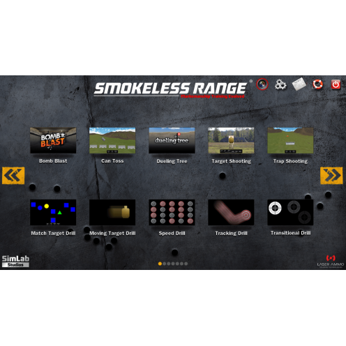 Laser Ammo Smokeless Range ® 2.0- Home Simulator with Standard Camera