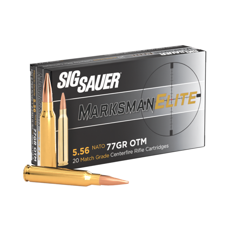Sig Sauer 5.56X45MM, 77GR, MARKSMAN ELITE, OTM