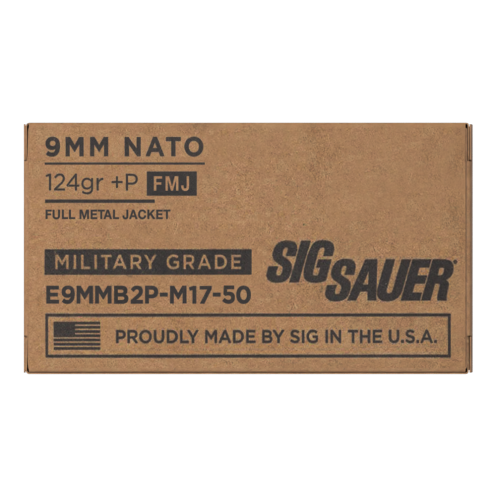 Σφαίρες Sig Sauer 9MM +P, 124GR, ELITE BALL M17, FMJ