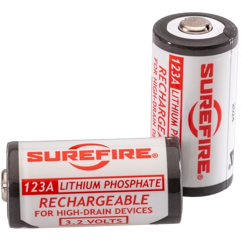 Surefire Lithium Iron Phosphate Rechargeable Batteries (2 Pack)