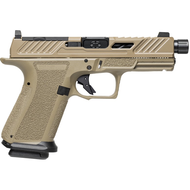 Shadow Systems MR920 9x19mm, Elite, FDE, Spiral Threaded Black Barrel