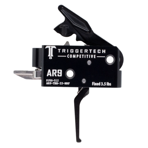 Triggertech AR9 Competitive Trigger Straight, Fixed 3.5Lbs, single-stage