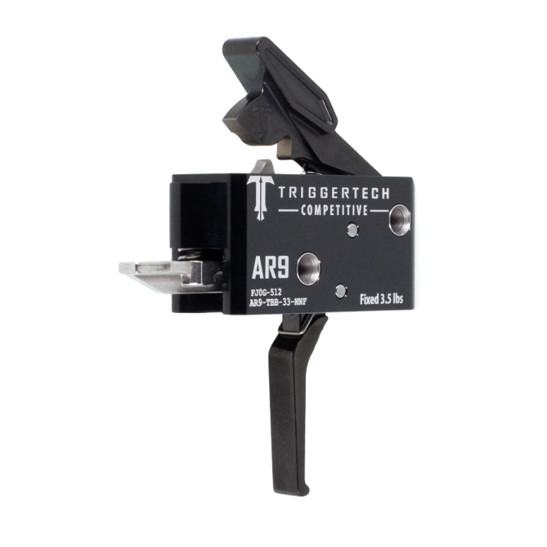 Triggertech AR9 Competitive Trigger Straight, Fixed 3.5Lbs, single-stage