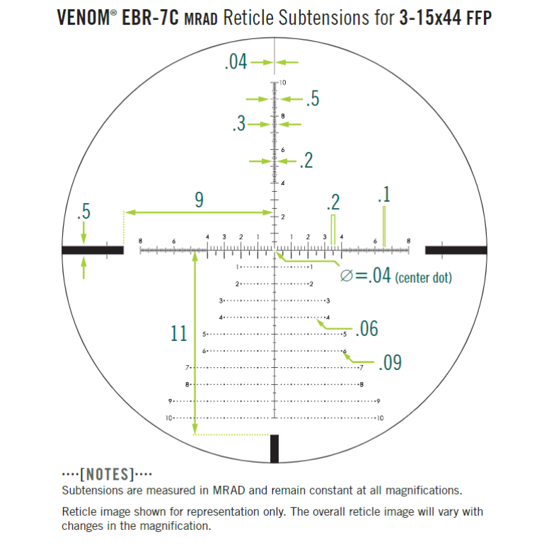 Διόπτρα Vortex Optics VENOM® 3-15X44 FFP