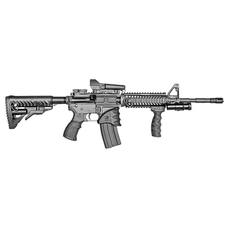 Fab Defense Carbine Length Aluminum Quad-rail system