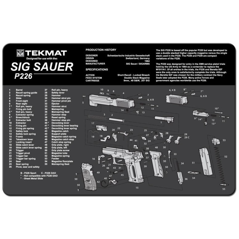 TekMat Sig Sauer P226