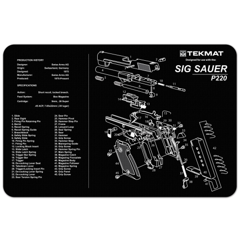 TekMat Sig Sauer P220 πατάκι καθαρισμού
