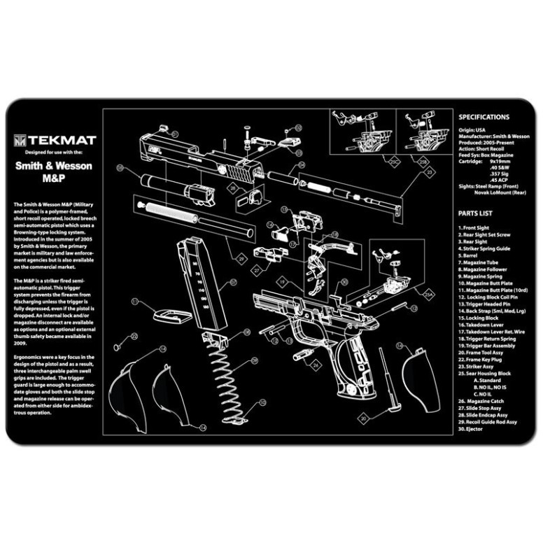 TekMat Smith & Wesson M&P πατάκι καθαρισμού
