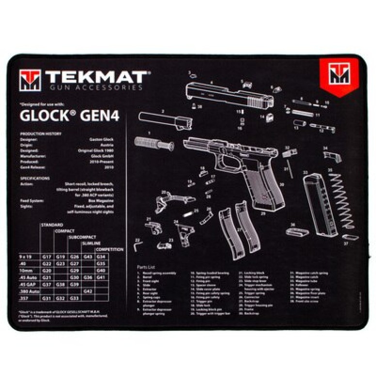 TekMat Glock GEN4 πατάκι καθαρισμού