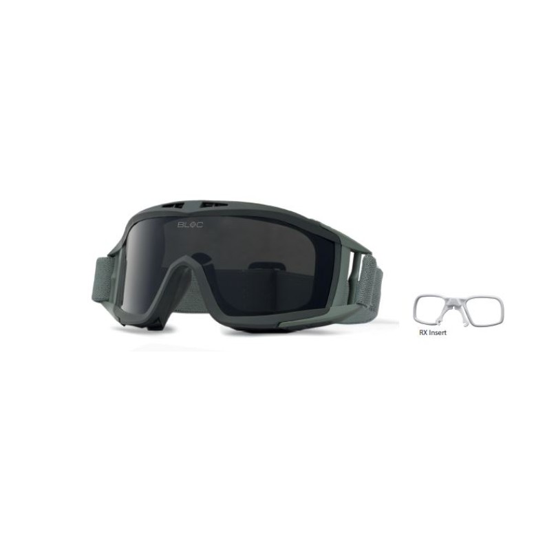 BLOC Tactical Ballistic Goggles Single Lens