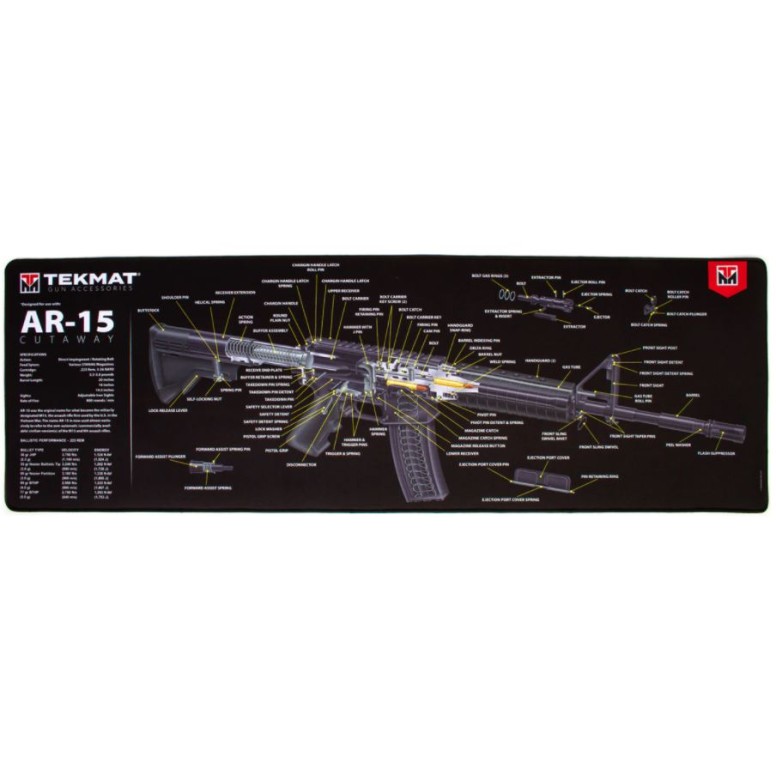 AR-15 Cutaway Ultra Premium Gun Cleaning Mat