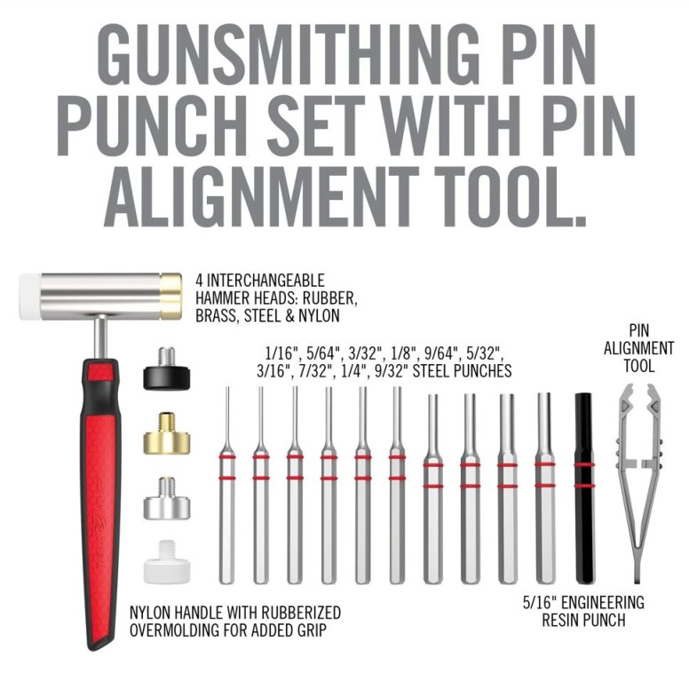 Real Avid ACCU-PUNCH™ HAMMER & ROLL PIN PUNCH SET