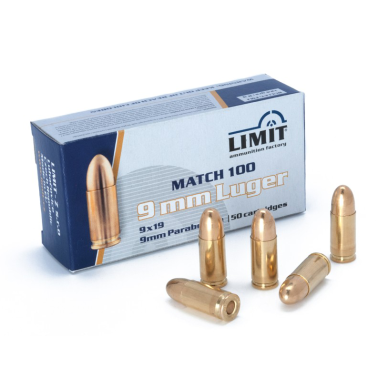 Limit 9x19mm Luger 124grs FMJ