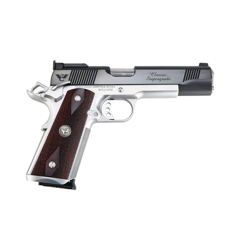 Wilson Combat CA Classic Supergrade, Full-Size 5", Two-Tone (Black Armor-Tuff®/Stainless), .45 ACP