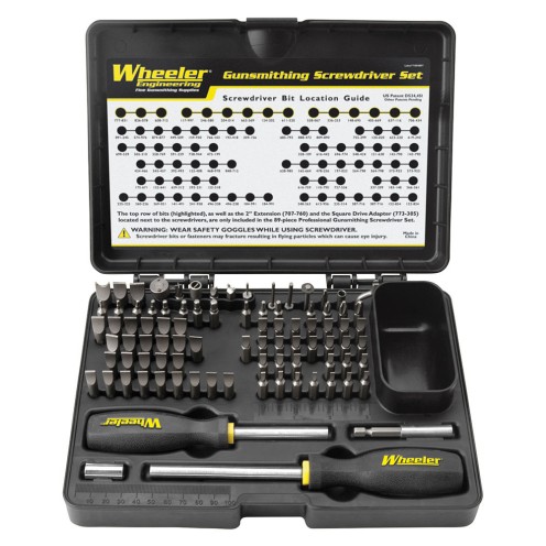 Wheeler Engineering Professional Gunsmithing Screwdriver Set, 89 pc