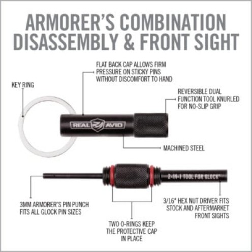 Real Avid 2-IN-1 TOOL for GLOCK