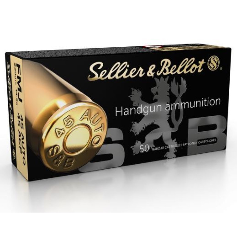 Σφαίρες Sellier Bellot .45 ACP 230grs FMJ