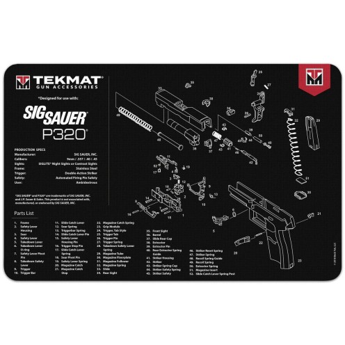 TekMat Sig Sauer P320 πατάκι καθαρισμού