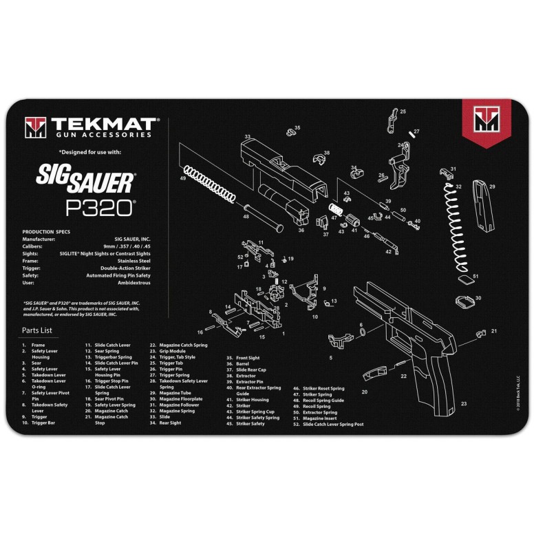 TekMat Ultra 20 Sig Sauer P238 Gun Cleaning Mat