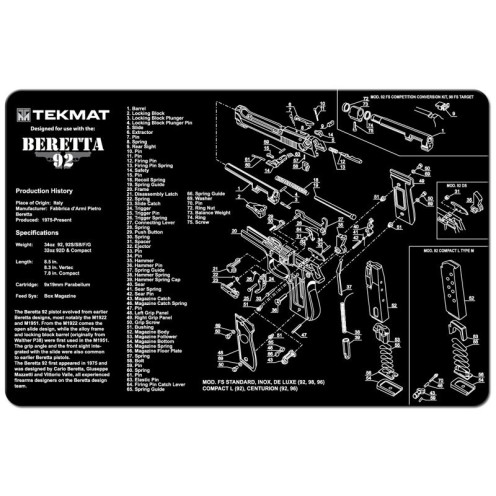 TekMat Beretta 92 πατάκι καθαρισμού