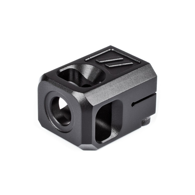 ZEV PRO COMPENSATOR V2, 1/2X28 THREADING, 9MM, BLACK