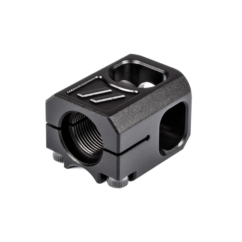 ZEV PRO COMPENSATOR V2, 1/2X28 THREADING, 9MM, BLACK