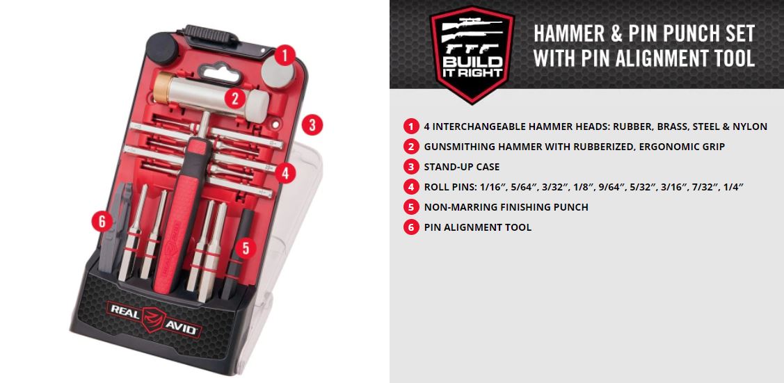 ACCU-PUNCH™ HAMMER & ROLL PIN PUNCH SET