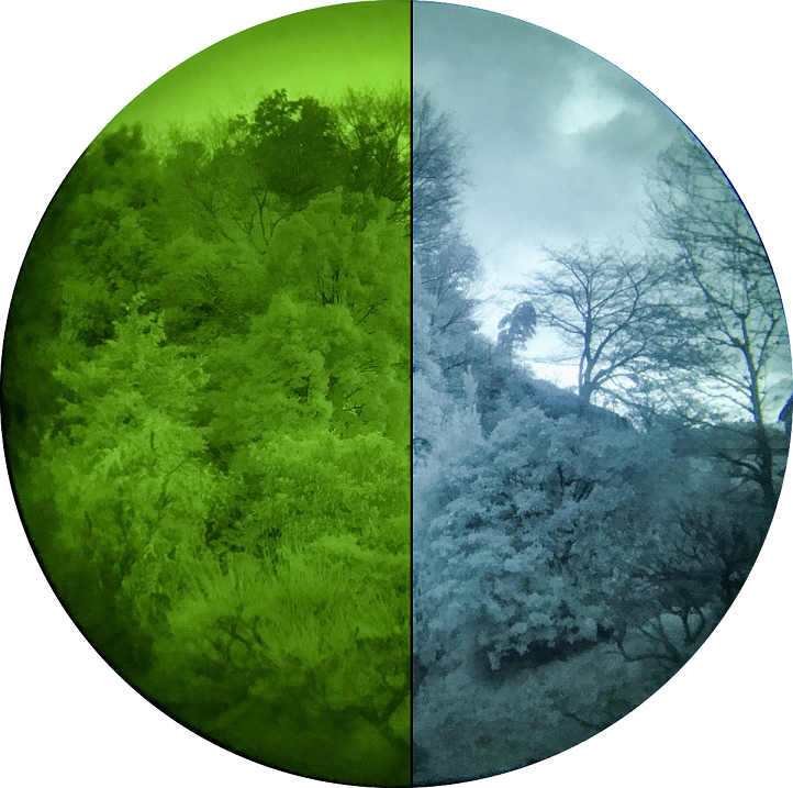 white phosphor vs green night vision