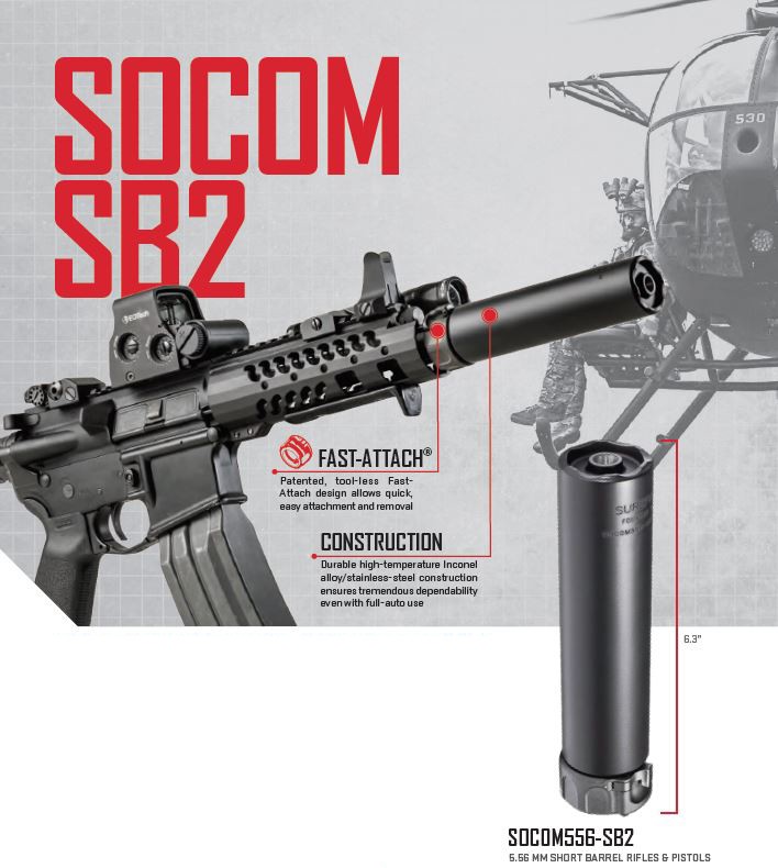 SUREFIRE SOCOM556 - SB2 SOCOM 2 SERIES